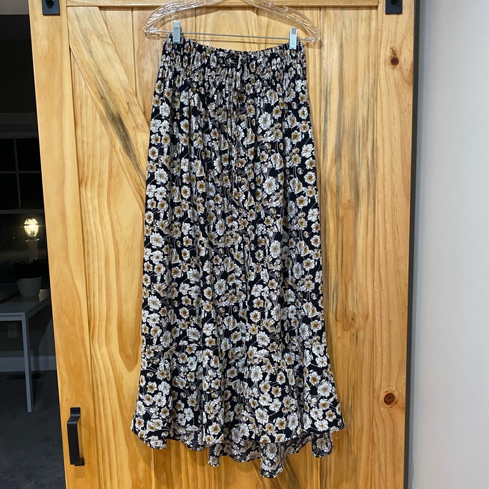 Promesa Floral Button Front Maxi Skirt - Small
